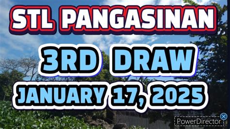STL PANGASINAN RESULT TODAY 3RD DRAW JANUARY 17, .